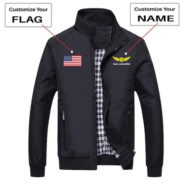 CUSTOM FLAG & NAME WITH BADGE 2 DESIGNED PILOT S THE AV8R